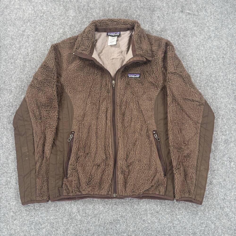 Patagonia Fleece Jacket Women’s Medium Brown Full Zip 23071 F9